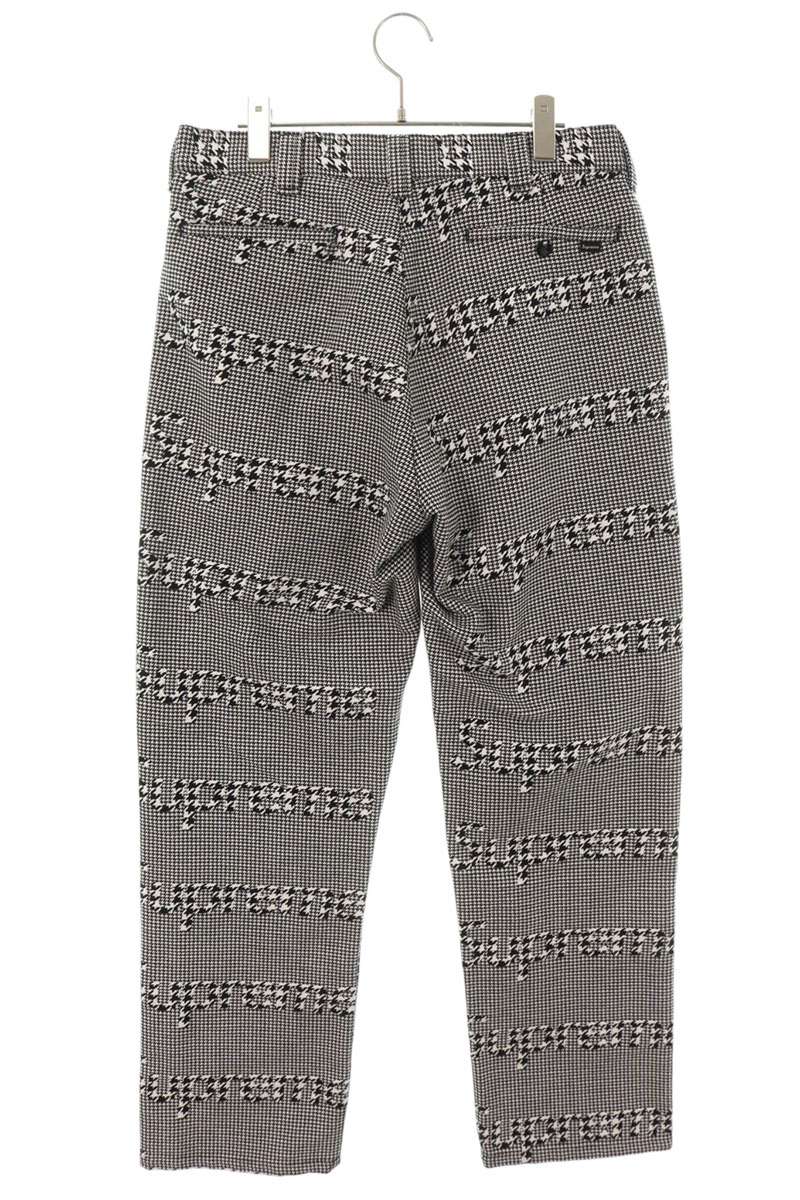 SUPREME 20AW Work Pant Black Houndstooth Size 30