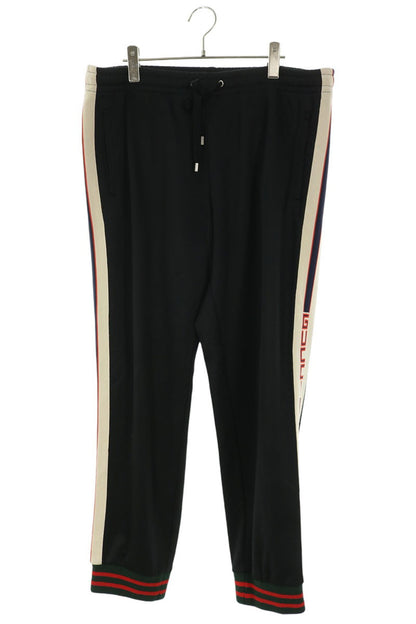 GUCCI Technical Jersey Track Pants Black Size XL