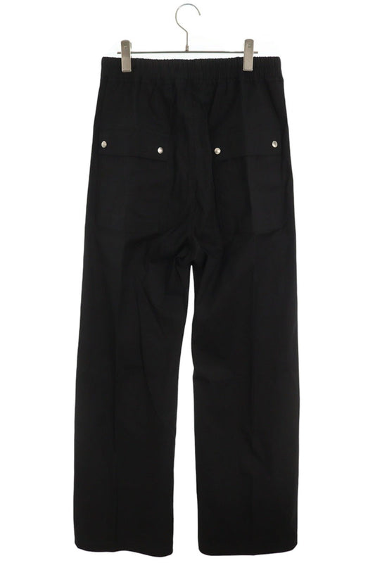 Rick Owens Wide Bella Long Cotton Blend Pants Black Size 50