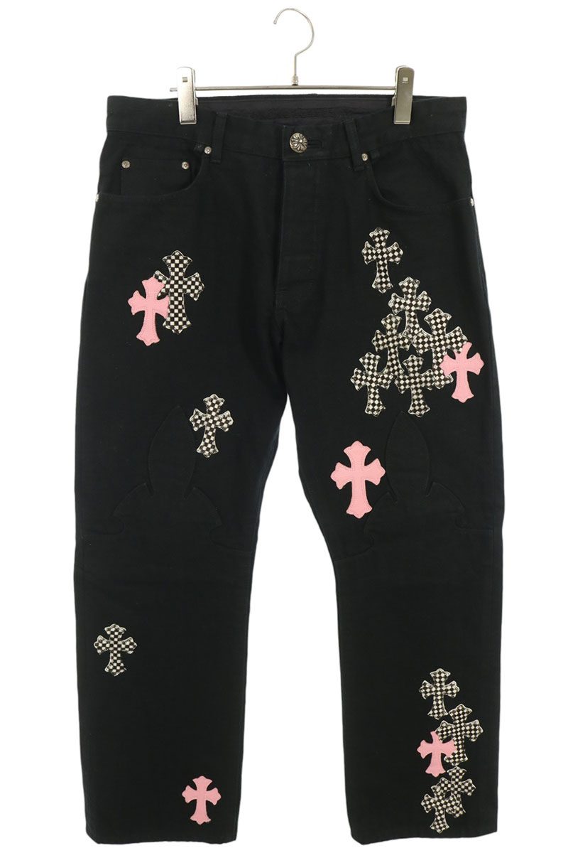 Chrome Hearts Fleurknee Cross Patch Pants Size 34