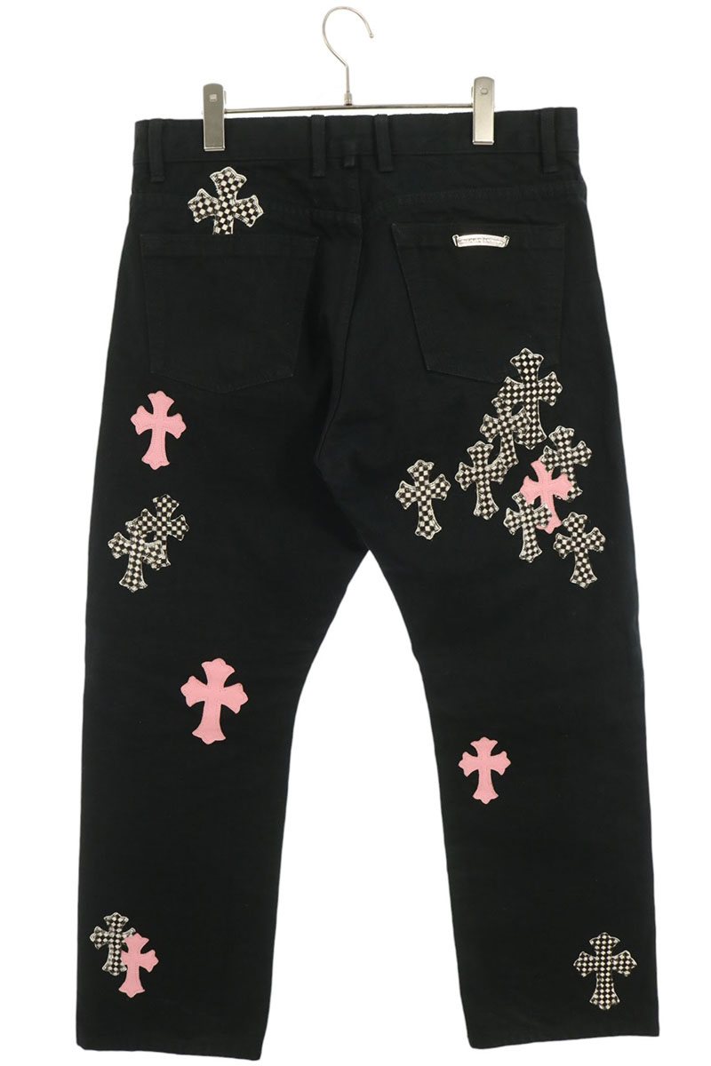 Chrome Hearts Fleurknee Cross Patch Pants Size 34