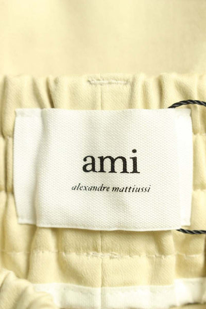 AMI Waist Wide Pants Beige Size XS