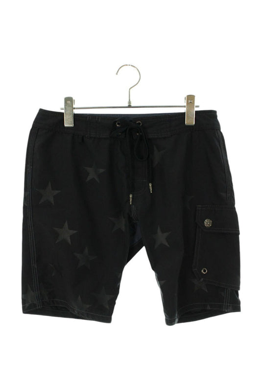 Chrome Hearts Black Star Print Polyester Shorts Size 30
