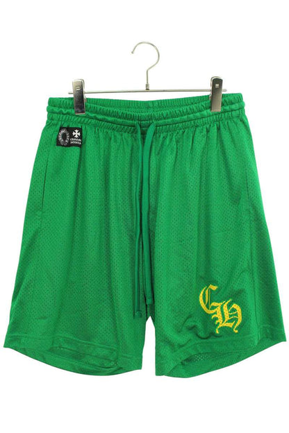 Chrome Hearts MESH VARSITY SHORTS CH Green Nylon Size 34