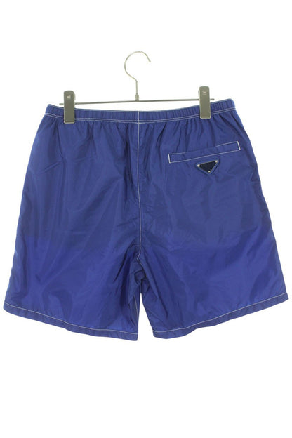 PRADA Plate Recycled Nylon Shorts Blue Size 33