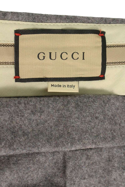 GUCCI Cashmere Blend Wool Shorts Gray Size 34