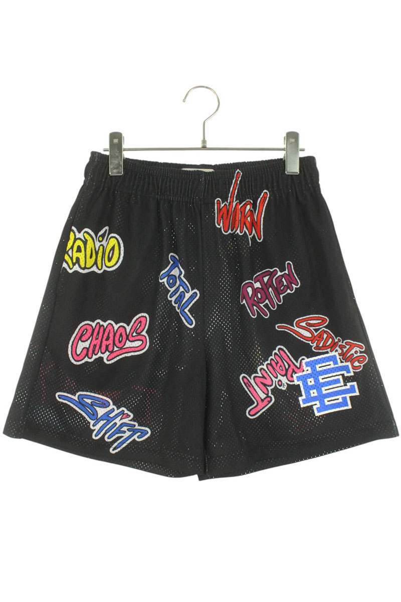 ERICK EMANUAL MATTYBOY Print Mesh Shorts Black Size 32