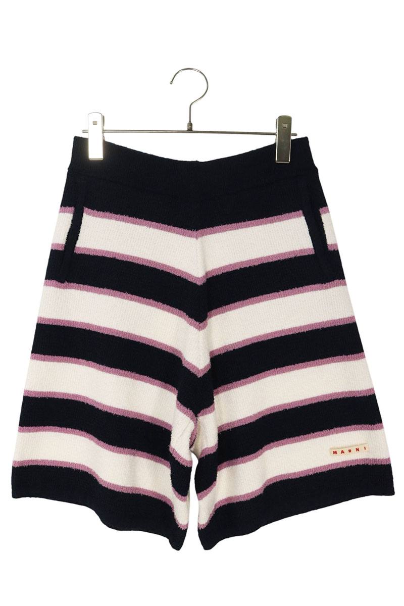 Marni Striped Terry Cotton Shorts Multi Size 33