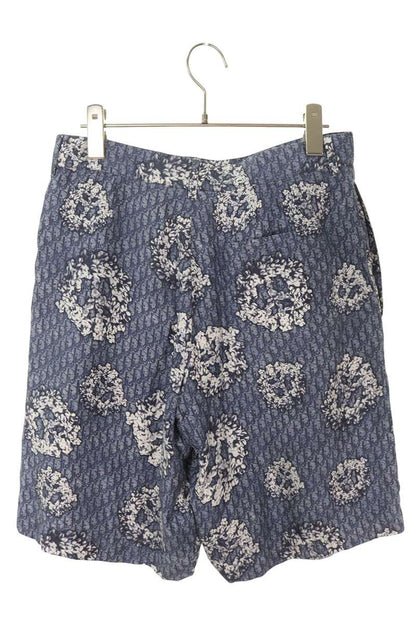 DIOR 23AW x Denim Tears Oblique Flower Silk Shorts Size 32