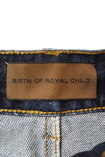 Birth Of Royal Child STARDUST Rhinestone Denim Shorts Size S