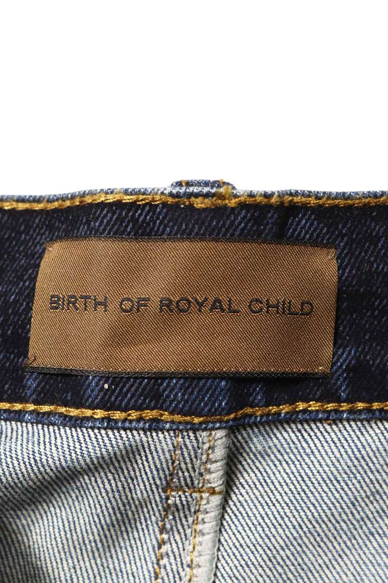 Birth Of Royal Child STARDUST Rhinestone Denim Shorts Size M