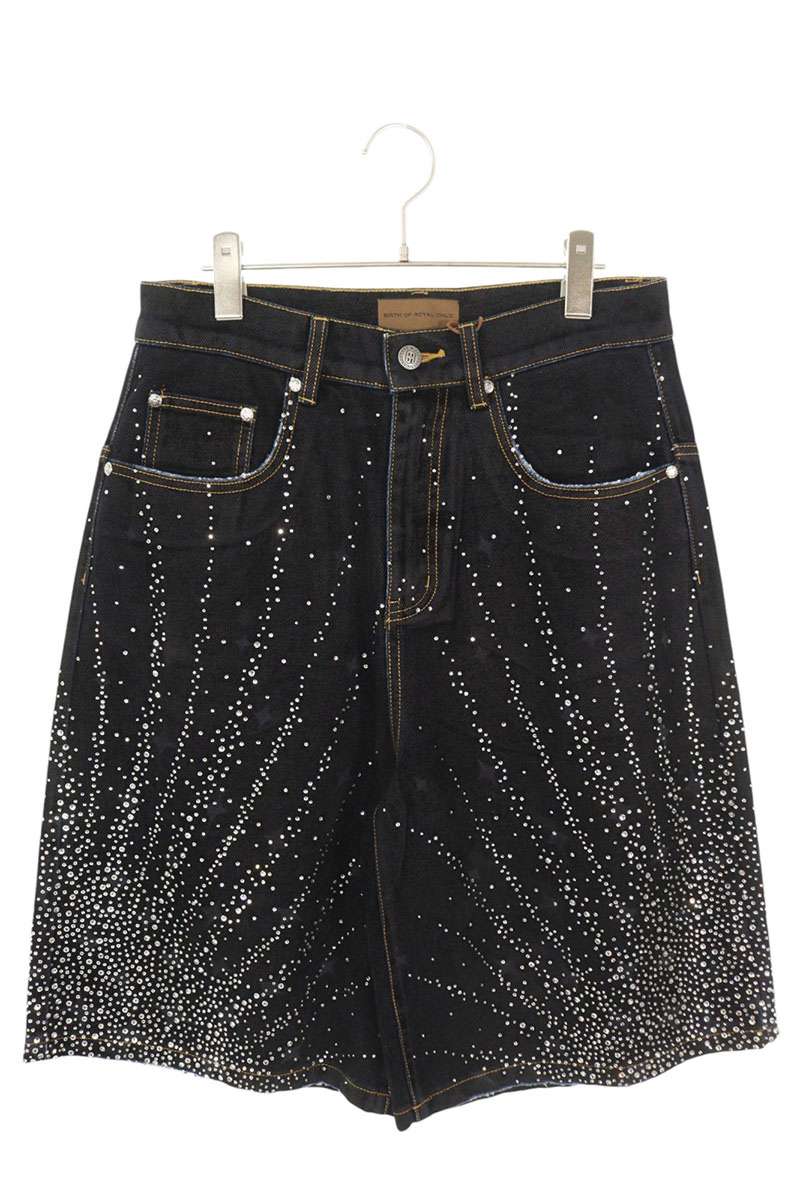Birth Of Royal Child Stardust Rhinestone Shorts Black Jeans Size S