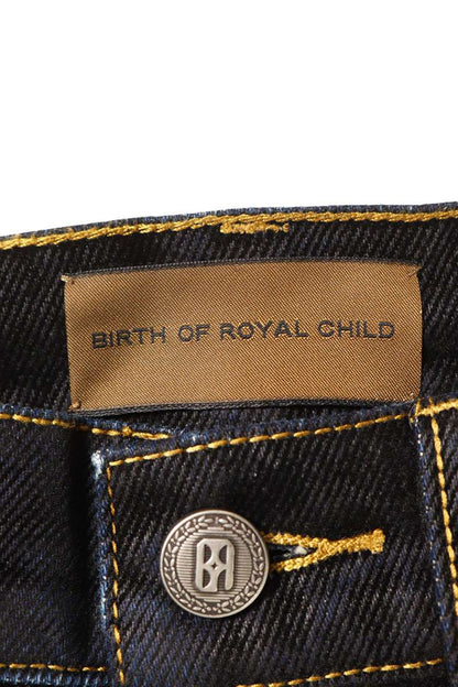 Birth Of Royal Child STARDUST RHINESTONE Shorts Black Jeans Size S