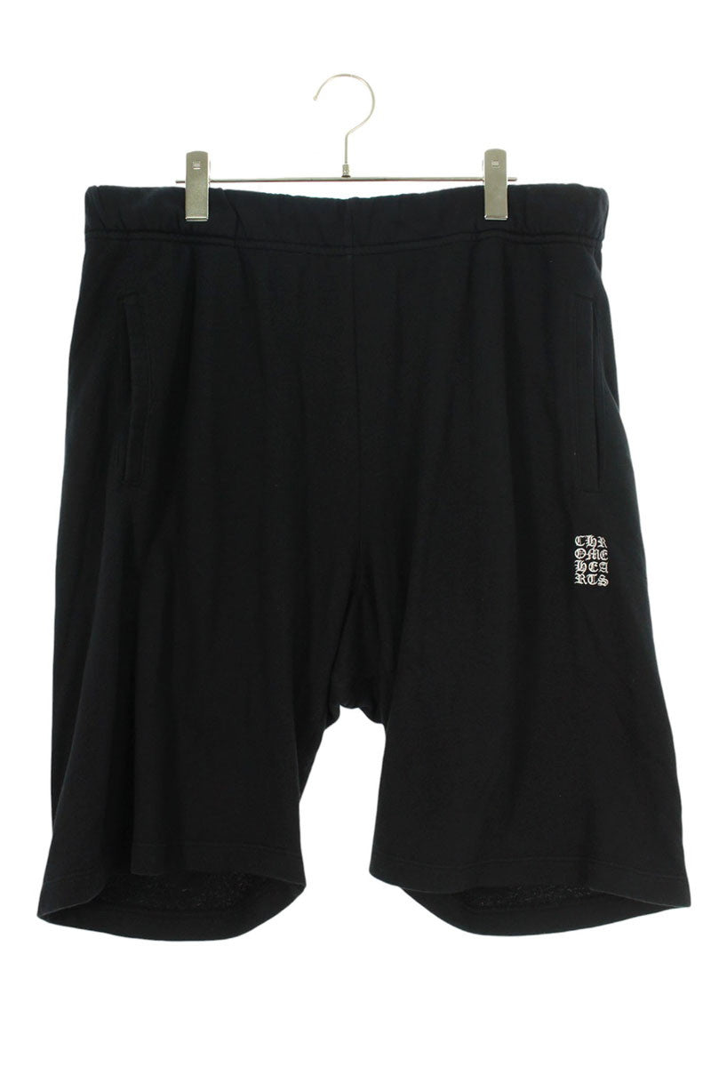 Chrome Hearts Y NOT Dagger Logo Sweat Shorts Black Size L