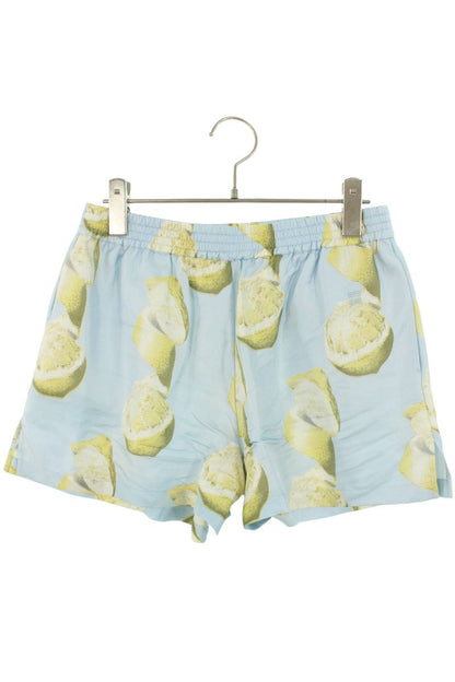 GIVENCHY Lemon Print Silk Shorts Multi Size 36