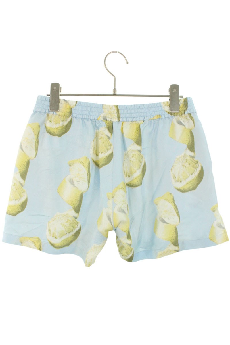 GIVENCHY Lemon Print Silk Shorts Multi Size 36
