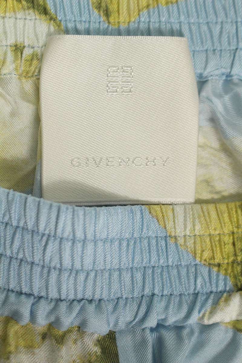 GIVENCHY Lemon Print Silk Shorts Multi Size 36