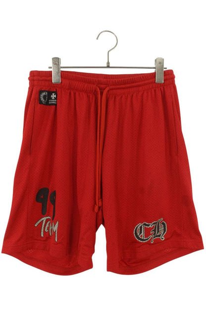 Chrome Hearts MESH VARSITY SHORTS MATTY BOY TEAM Red Size 32