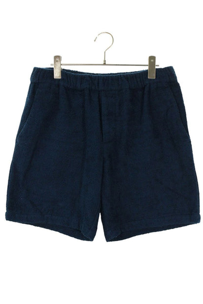 Prada Triangle Logo Terry Cloth Shorts Navy Size 30