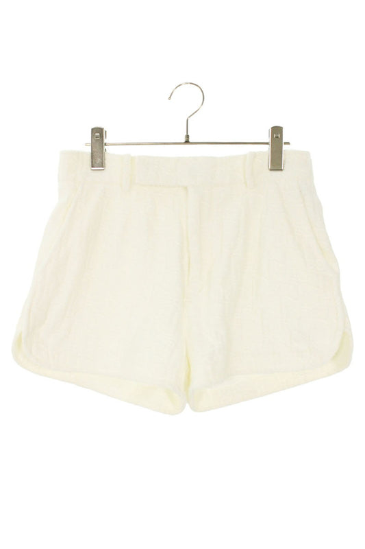 DIOR Oblique Terry Cotton Shorts White Size 28