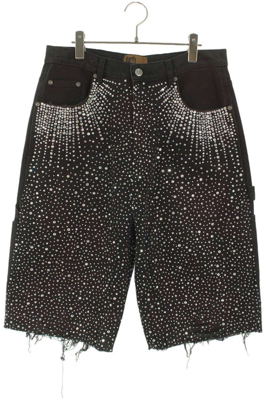 Birth Of Royal Child Rhinestone Denim Shorts Multi Size 32