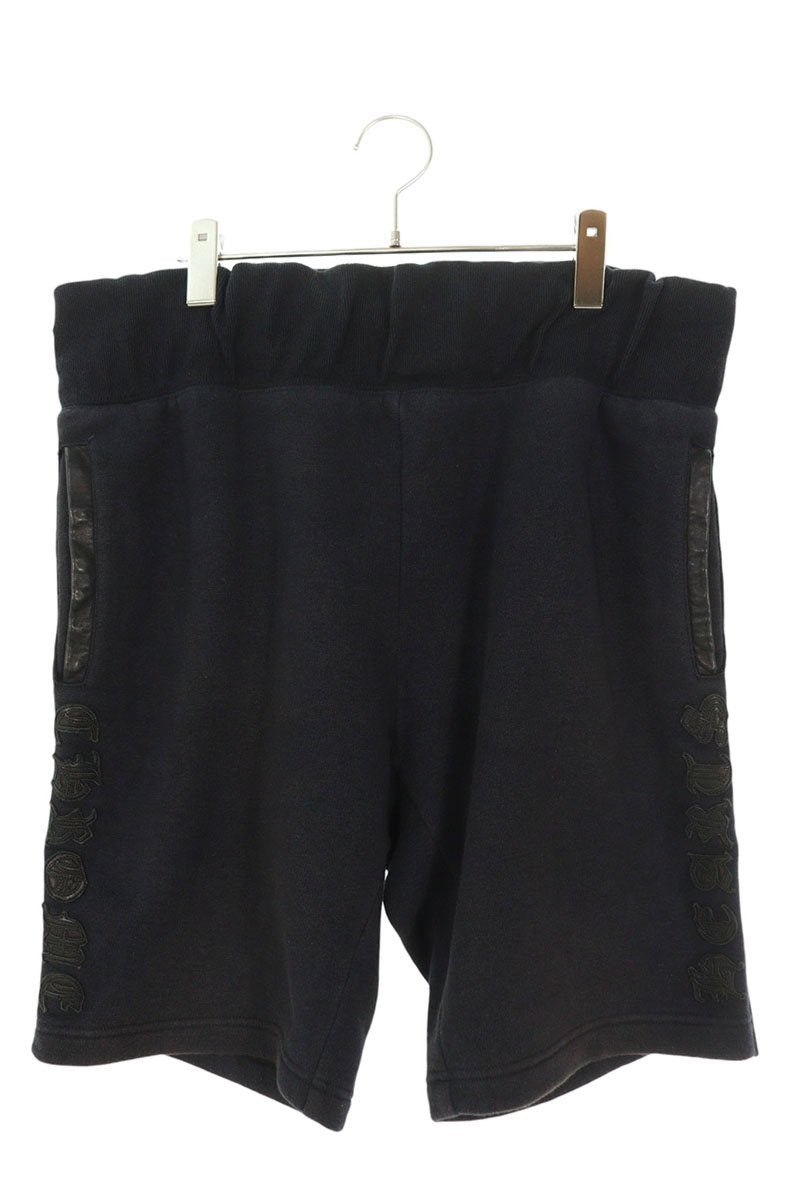 Chrome Hearts Black Side Cross Button Track Shorts Size 34