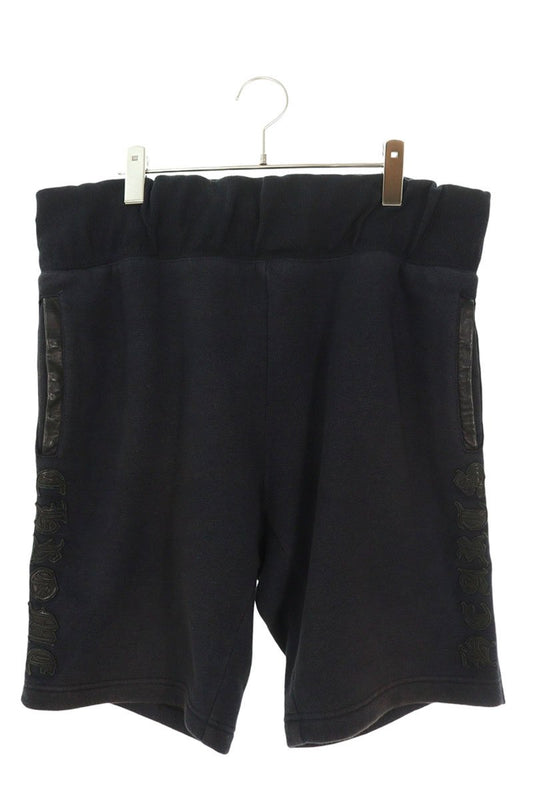 Chrome Hearts Black Side Cross Button Track Shorts Size 34