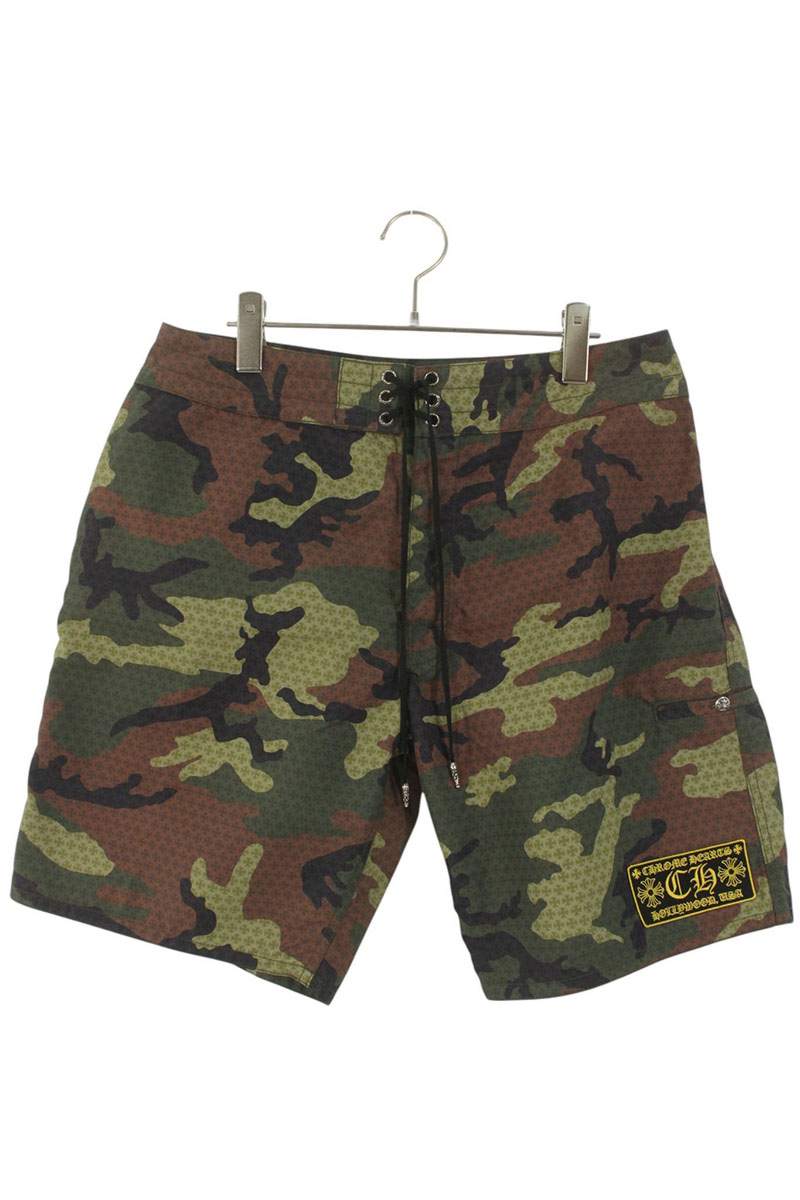 Chrome Hearts SURF BRITCHES Nylon Camo Cross Button Size 34