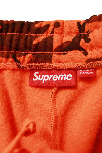 SUPREME 25SS Camo Small Box Sweatshort Orange Size M