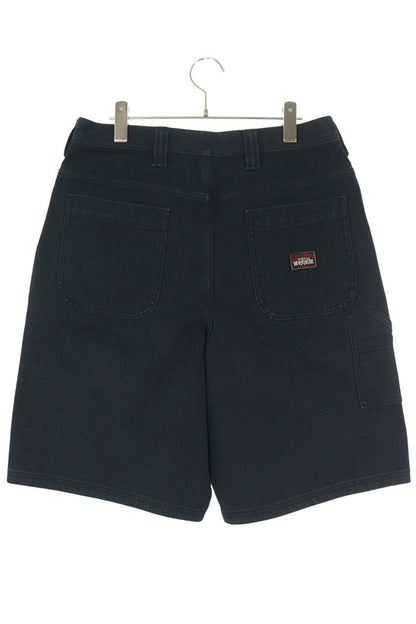 STUSSY Washed Baggy Cotton Shorts Black Size 30