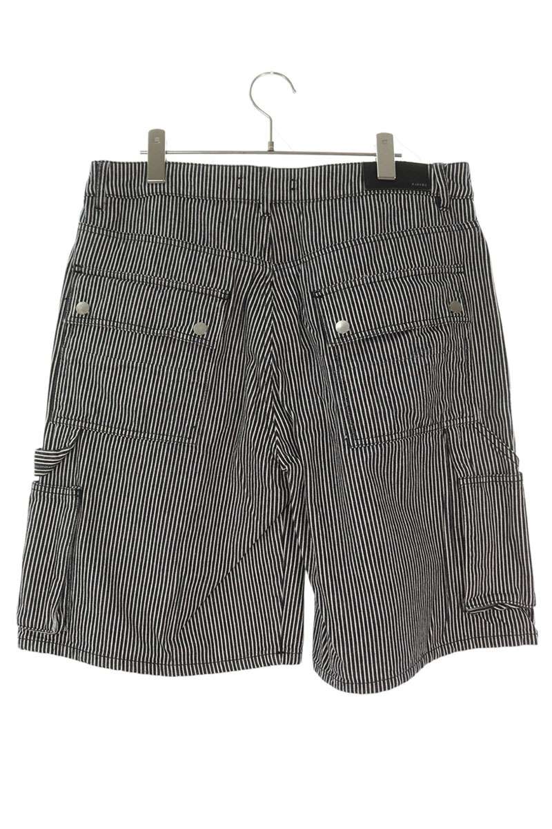 Amiri Striped Logo Embroidered Pants Black x White Size 32