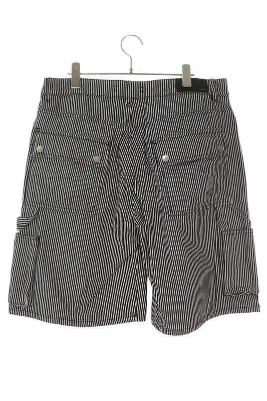 Amiri Striped Logo Embroidered Pants Black x White Size 32