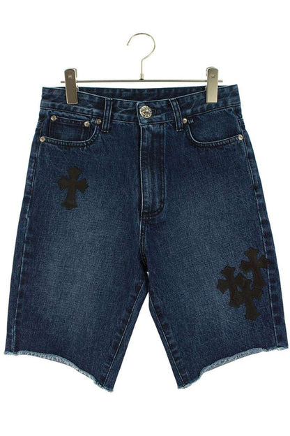 Chrome Hearts SEGER Cross Patch Denim Shorts Indigo Size 25