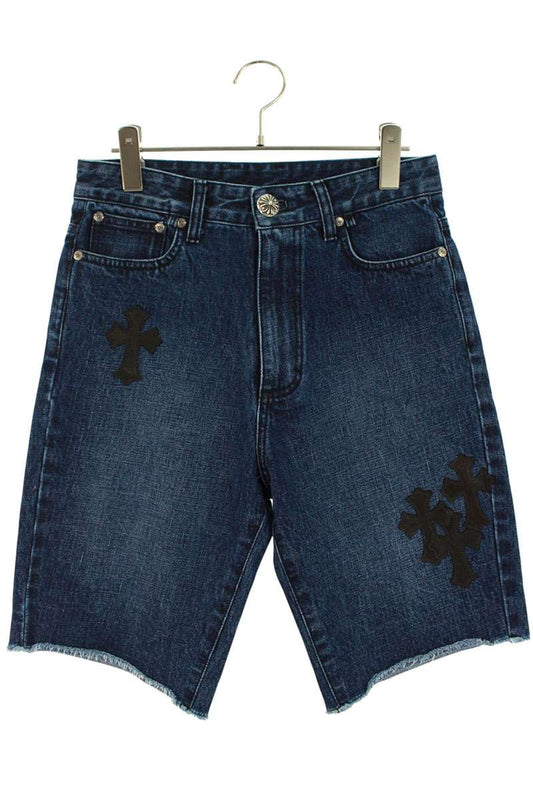 Chrome Hearts SEGER Cross Patch Denim Shorts Indigo Size 25