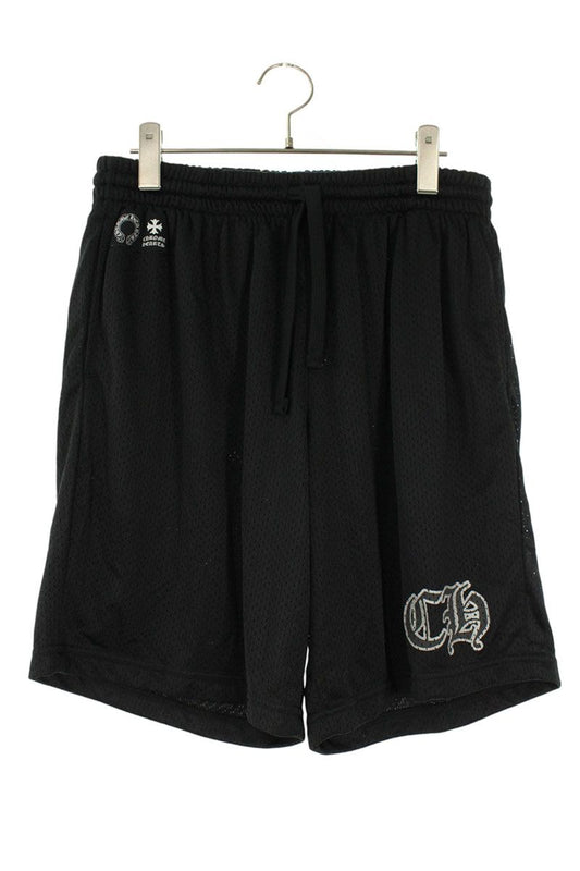 Chrome Hearts MESH VARSITY SHORTS Nylon Black Size 34