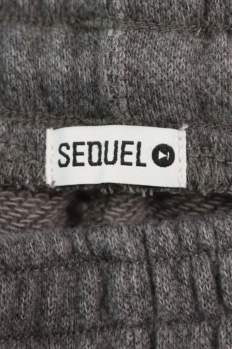 SEQUEL 25SS Logo Print Sweat Shorts Gray Size XL