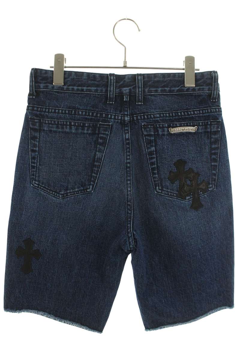 Chrome Hearts Cross Patch Denim Shorts Multi Size 26
