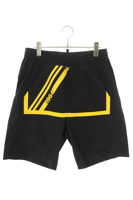 DSQUARED2 21SS Mesh Panel Nylon Shorts Black Size 33