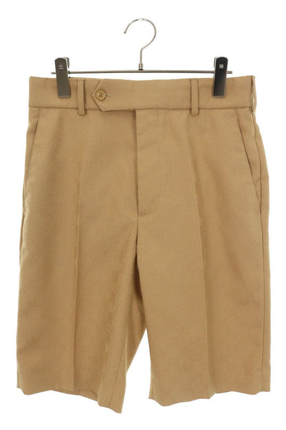 GUCCI GG Logo Pattern Polyester Slacks Shorts Size 32