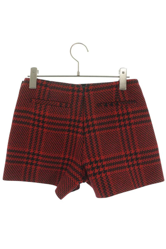 RED VALENTINO Houndstooth Check Wool Shorts Size 38