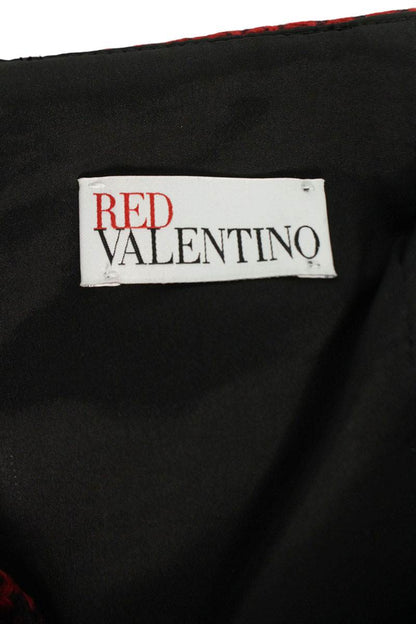 RED VALENTINO Houndstooth Check Wool Shorts Size 38