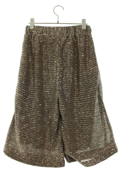 CELINE All-Over Sequin Shorts Gold/Black Size 30
