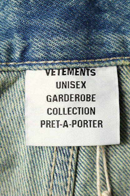 VETEMENTS 26SS Biker Cross Hip-Hop Shorts Blue Size 31
