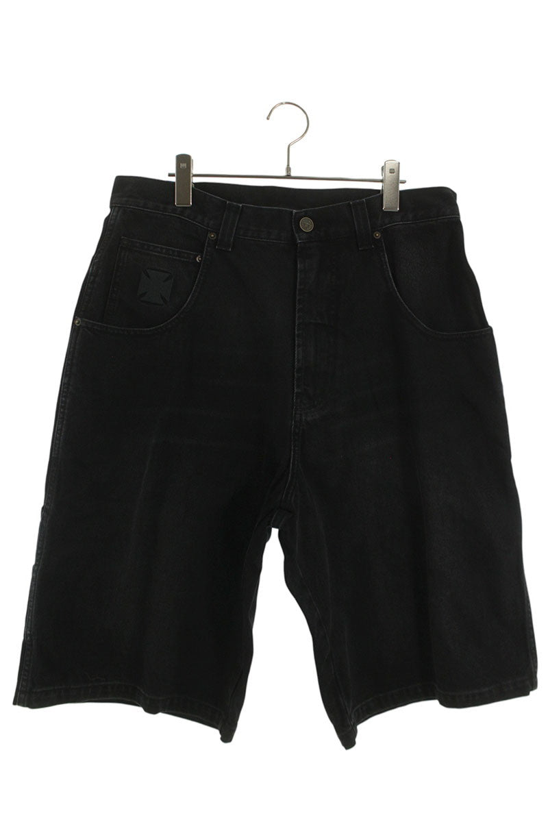 VETEMENTS 26SS Cross Carpenter Denim Shorts Black Size 31