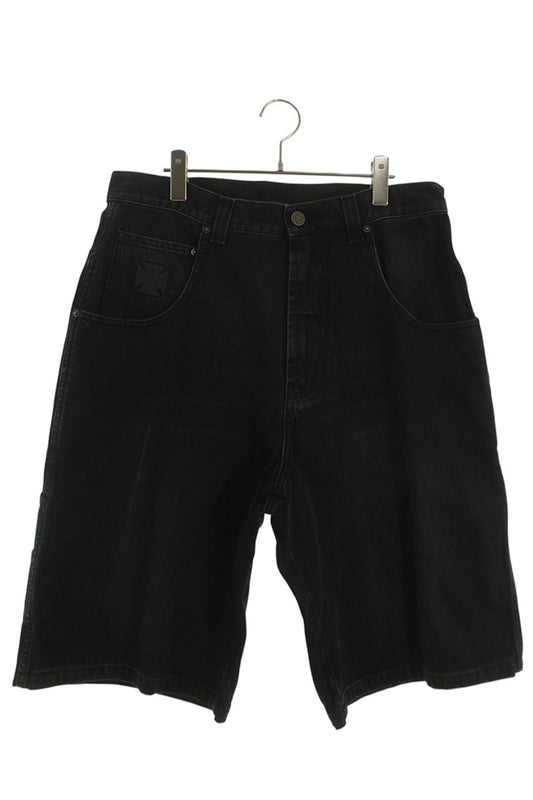 VETEMENTS 26SS Cross Carpenter Denim Shorts Black Size 31