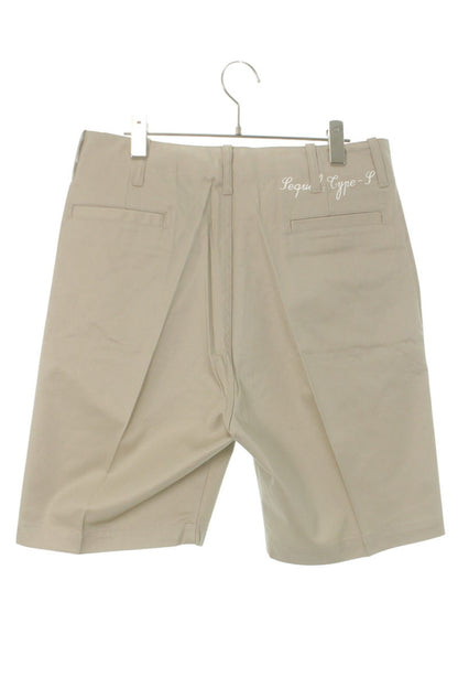 SEQUEL 25SS Logo Print Cotton Shorts Beige Size 36
