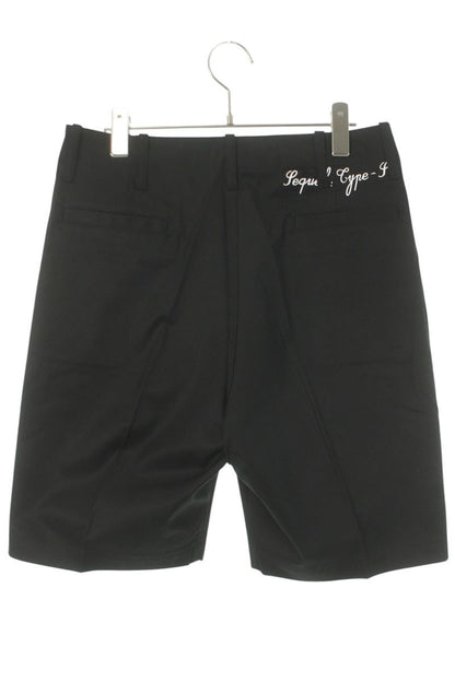SEQUEL 25SS Logo Print Cotton Shorts Black Size 30