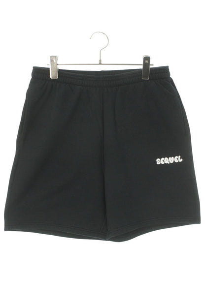 SEQUEL 25SS Logo Print Sweat Shorts Black Size XL
