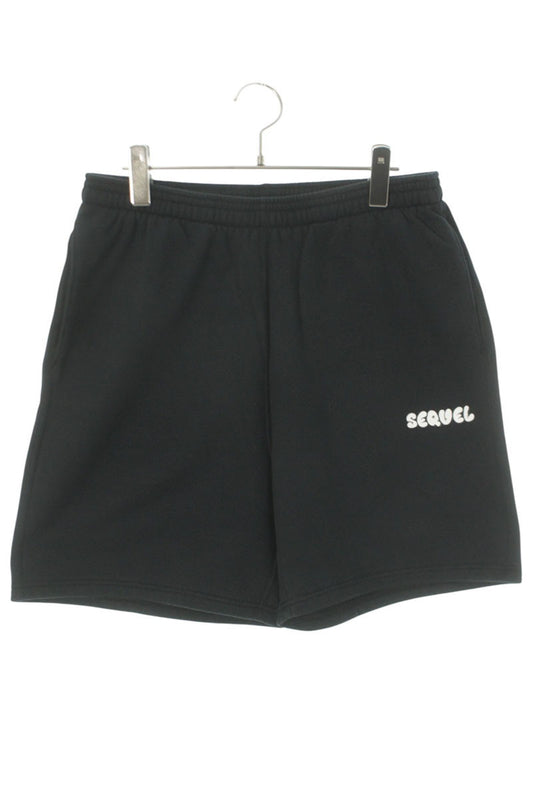 SEQUEL 25SS Logo Print Sweat Shorts Black Size XL