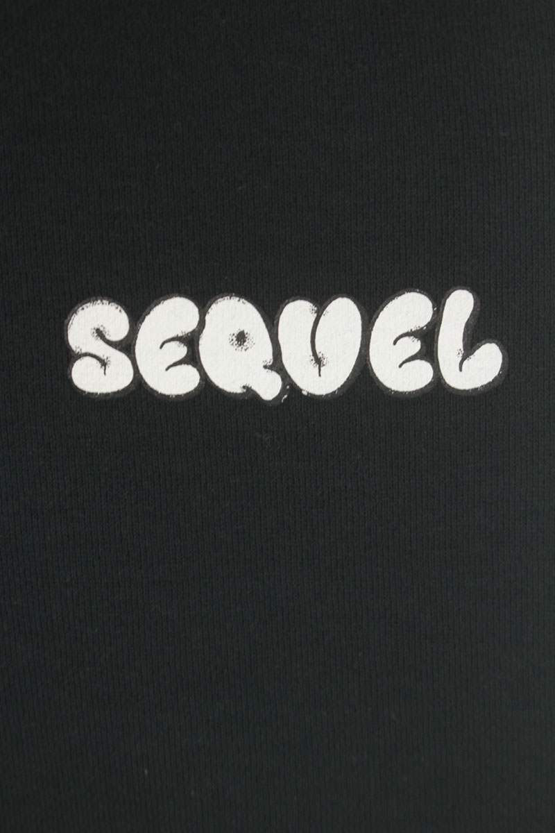 SEQUEL 25SS Logo Print Sweat Shorts Black Size XL